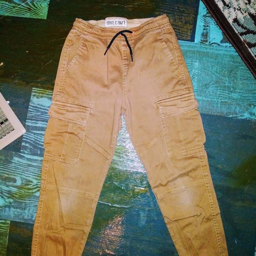 Boys kahki jogger pants